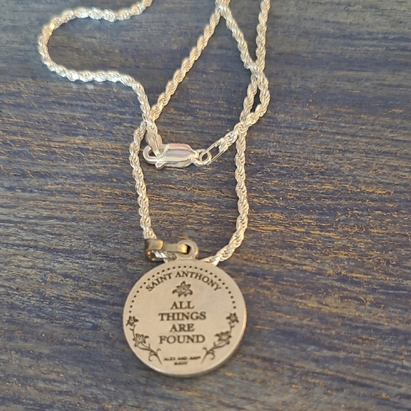 Alex and Ani Silver Medallion Necklace - Picture 2 of 2